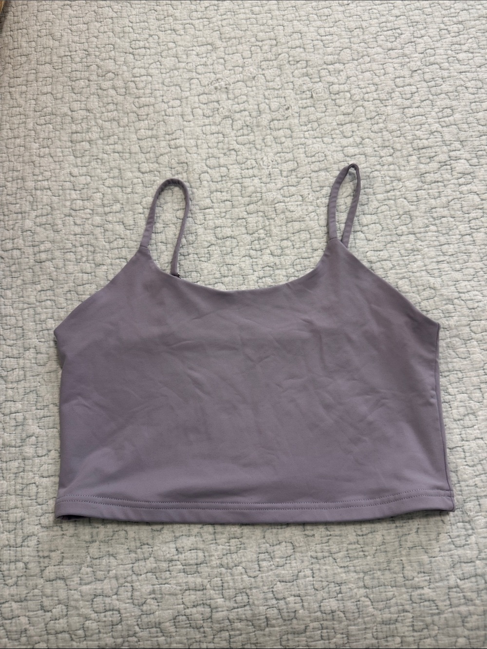 ReoRia Lavender Spaghetti Strap Crop Camisole